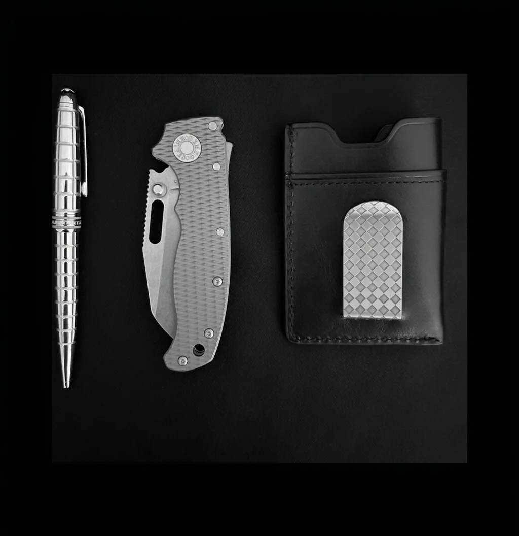 AD20.5 CPM 20CV Milled Titanium - Image 4